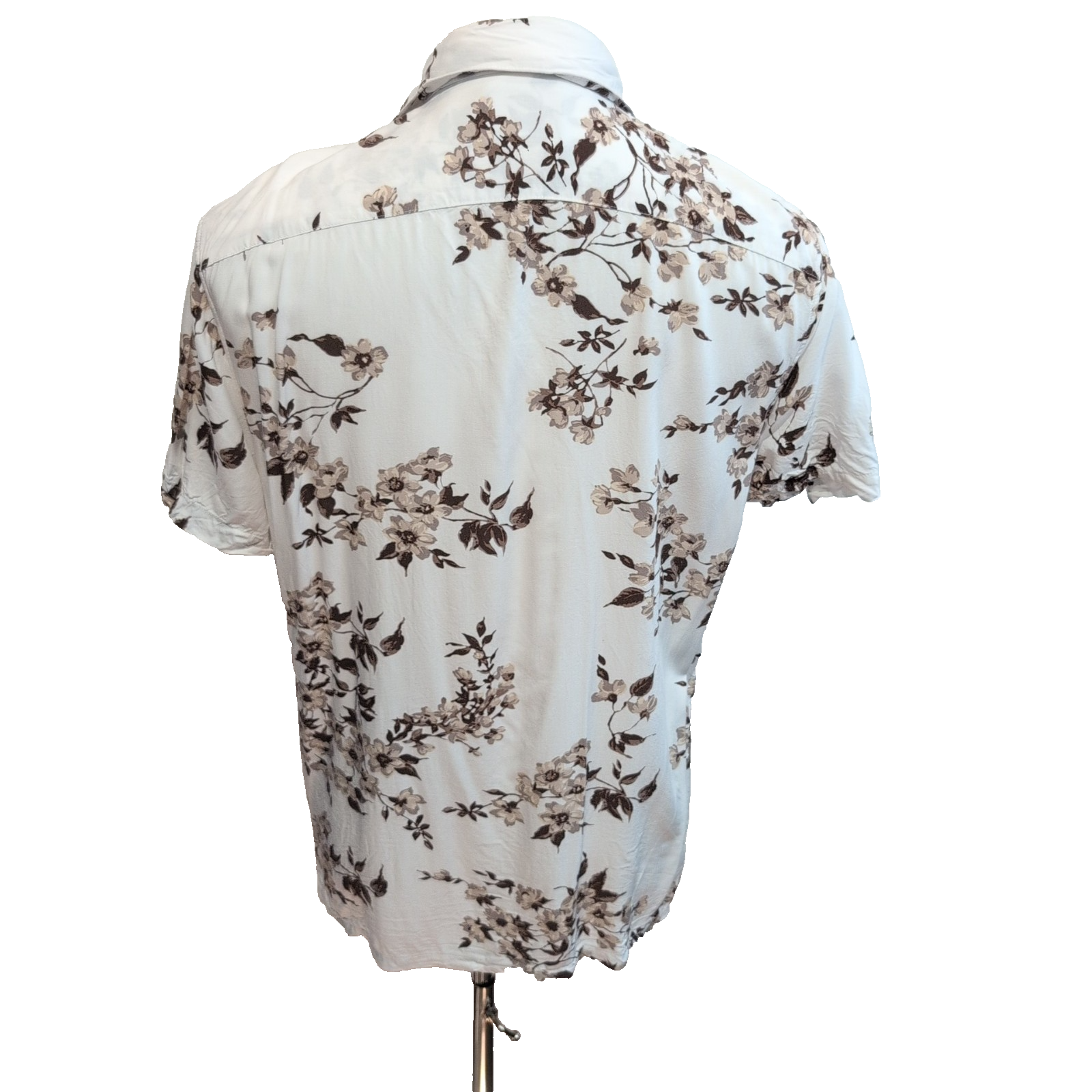 Chemise Hawaïenne Abercrombie & Fitch Viscose Blanc Floral M