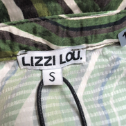 Chemise Femme LIZZI LOU S Verte Motifs Rétro Volants Neuve Étiquette