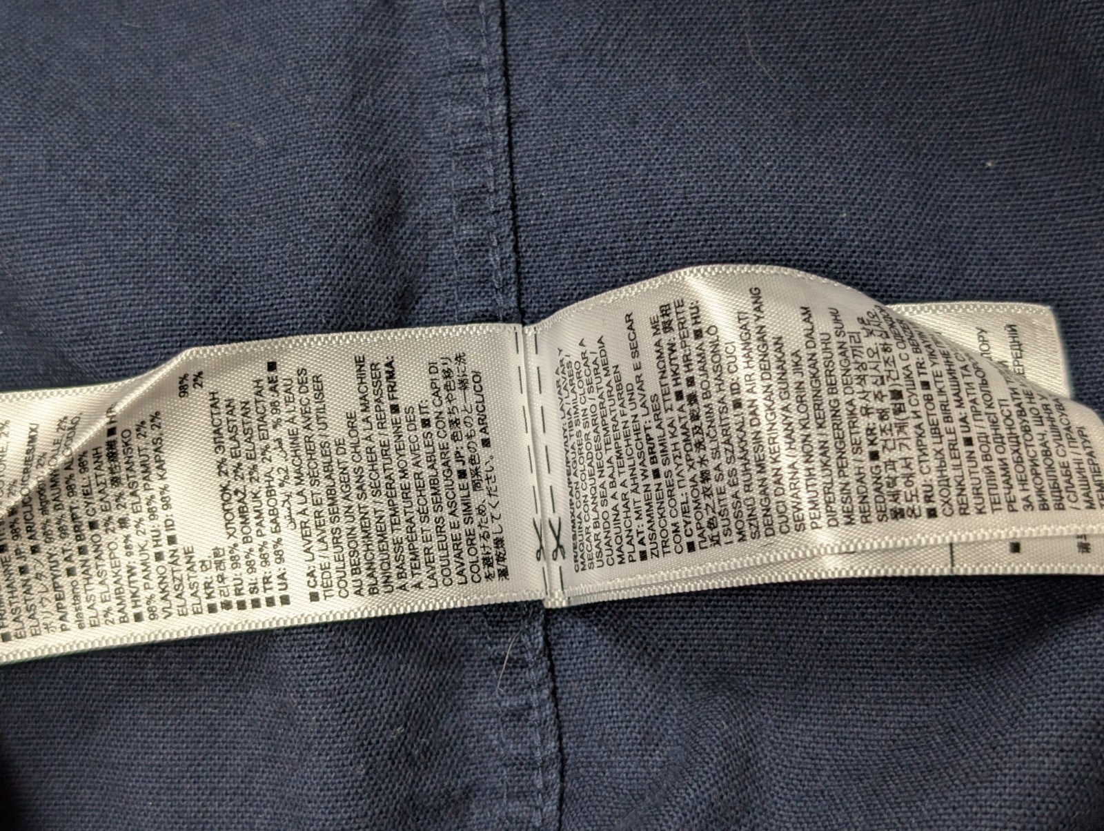 Chemise GAP bleu marine à motifs manches longues homme taille L