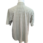 Chemise Wrangler Manches Courtes Vert à Carreaux à Poches Taille L
