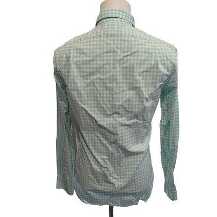 Chemise Polo Ralph Lauren Taille S Slim Fit Stretch Verte à Carreaux Coton