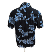 Chemise hawaïenne Stitch XL bleu marine fleurie 100% polyester manches courtes