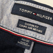 Pantalon chino stretch Tommy Hilfiger bleu marine taille W40xL42 FR50 #33ct