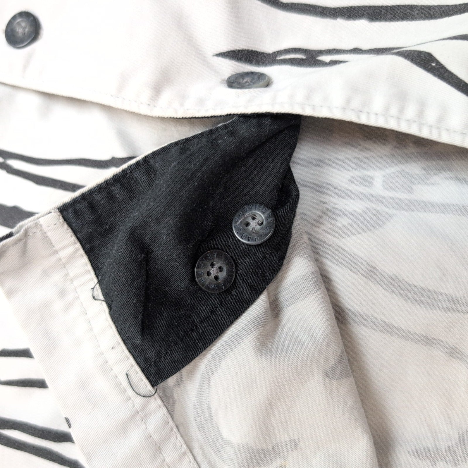 Chemise Harley Davidson L Flammes Tête de Mort 2 Poches Zippées Manches courtes