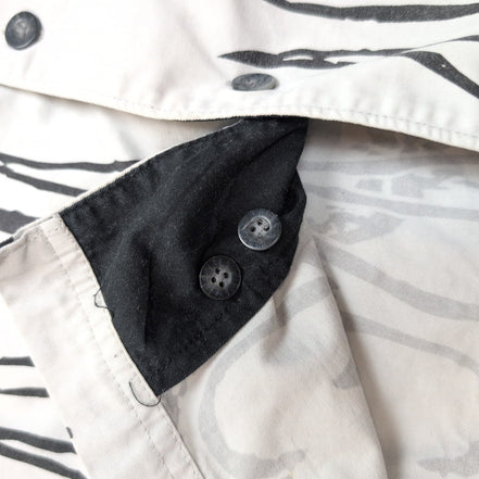 Chemise Harley Davidson L Flammes Tête de Mort 2 Poches Zippées Manches courtes