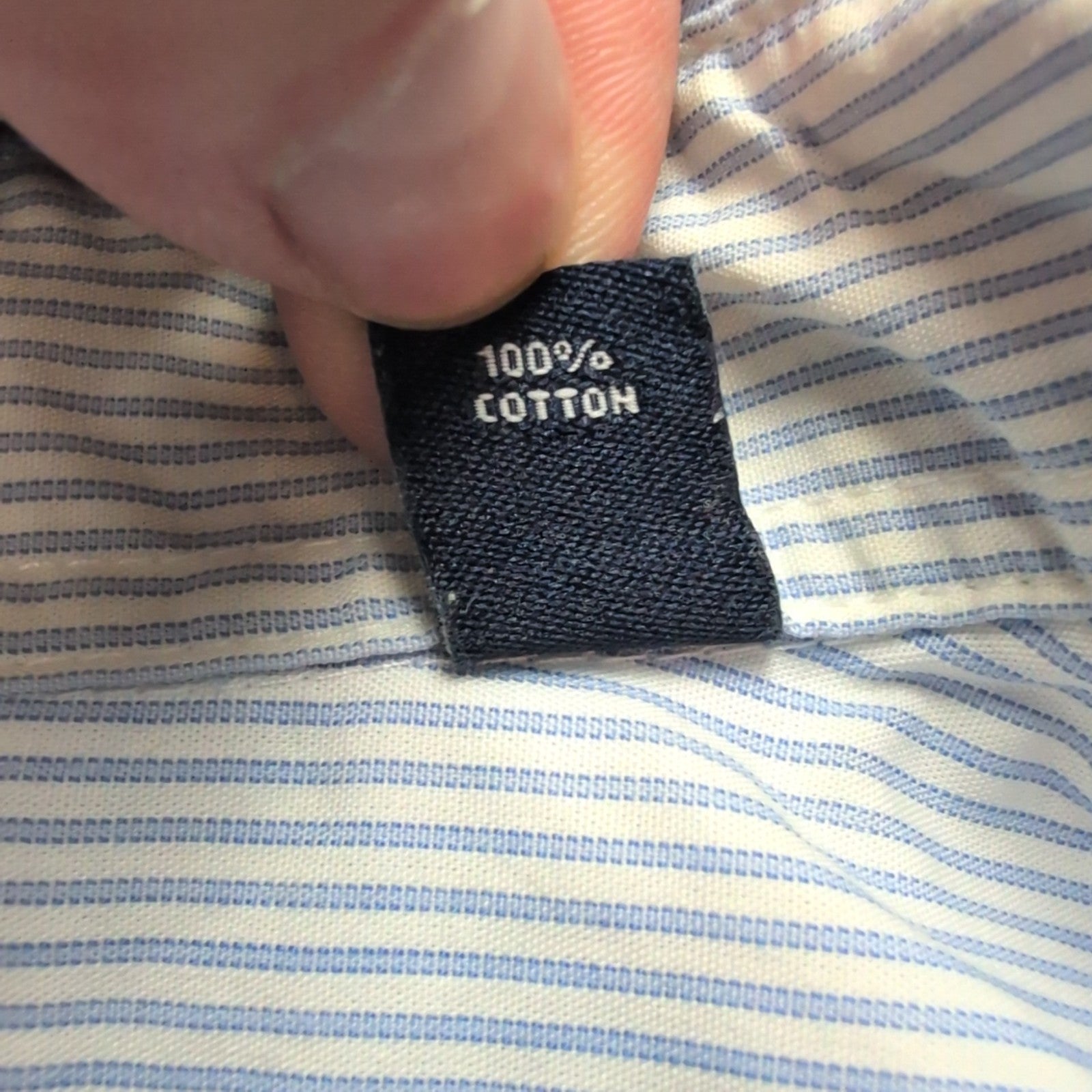 Chemise CHAPS bleue à rayures taille M #69e