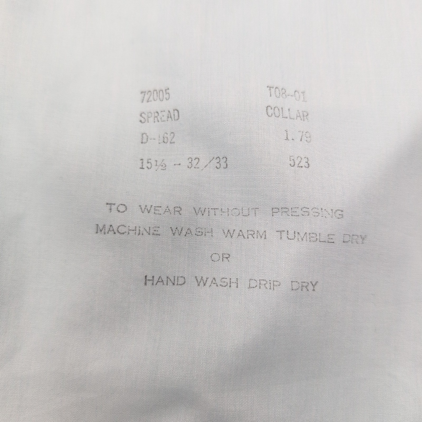 Chemise SEARS Permanent Press Vintage 70s Bleu USA Col Pointe M/L