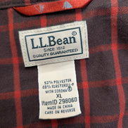 Chemise L.L.Bean XL Technique Polyester Elasterell Stretch Marron Rouge |282S