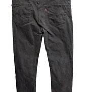 Jean Levi's 514 Vintage Homme W38 L32 Noir Denim Stretch Straight Fit Droit