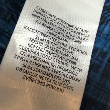 Chemise Ralph Lauren XXL Bleu Noir Carreaux Logo Marine Manches Longues