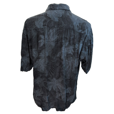 Chemise Hawaïenne Pierre Cardin Rayonne Vert Feuillage XL