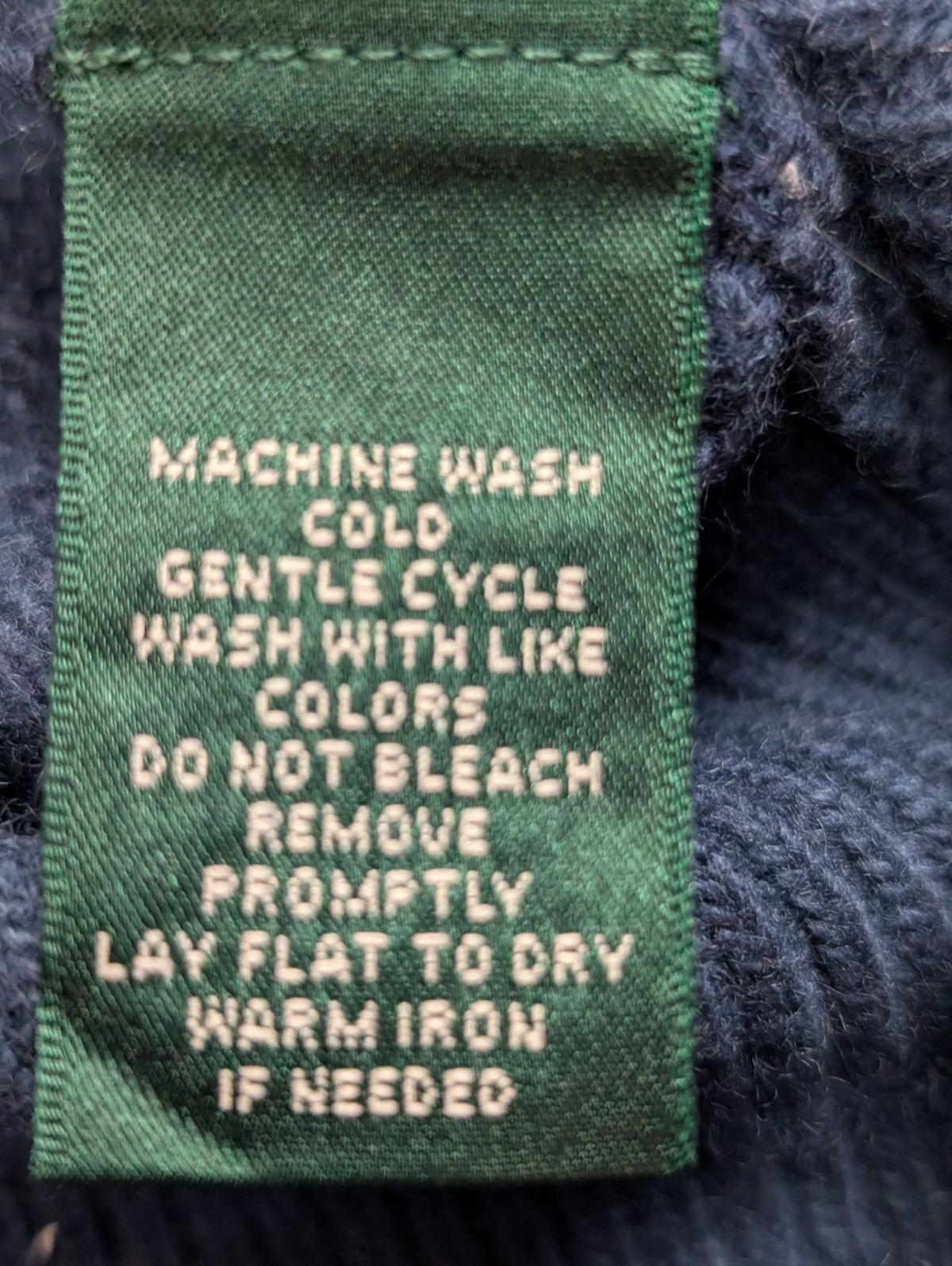 Pull Lauren Ralph Lauren femme L bleu laine cachemire maille texturée