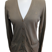 Gilet Lauren Ralph Lauren Femme Kaki Boutons Or Gravés - Taille S