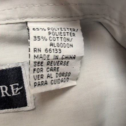 Chemise Guayabera Esquire Taille 2XL Gris Brodée 4 Poches Made in China
