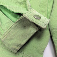 Veste cuir nubuck verte Rod's pour femme taille S #34c