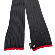 Écharpe Polo Ralph Lauren Vintage 100% Coton Drapeau Américain Noir Rouge 2m