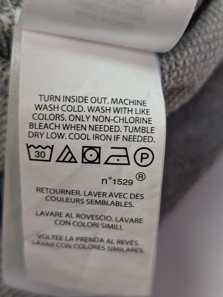 Gilet Polo Ralph Lauren sans manches gris zippé coton Pima taille M