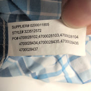 Chemise Ralph Lauren Enfant XL 18-20 Bleu Blanc Shirt Button Down Carreaux