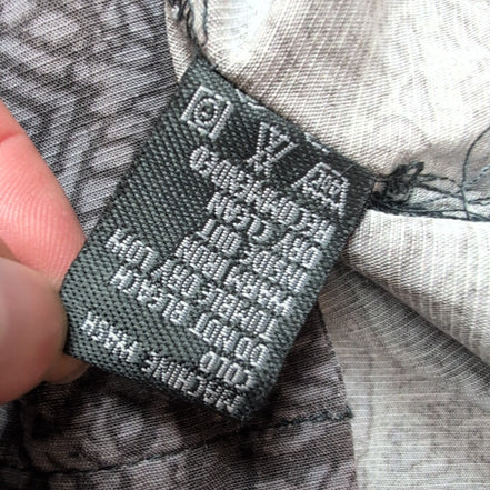 Chemise Hawaïenne Milano Bay Rayonne Coton Gris Motif L Tropical