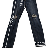 JEAN Fille OLD NAVY Taille 12/13 ans (Regular) Skinny Fit Super Stretch Troué