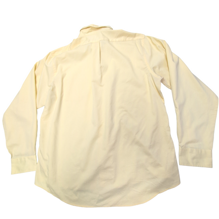 Chemise CHAPS jaune taille XXL uni manches longues homme