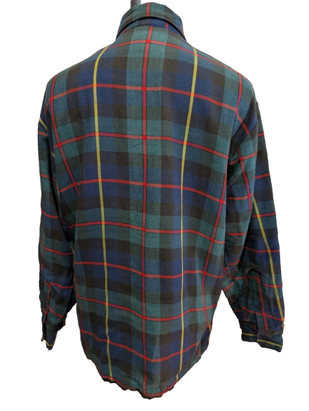 Coleman Outdoors Surchemise Matelassée Flanelle T.M Veste Carreau Vert Bleu |244