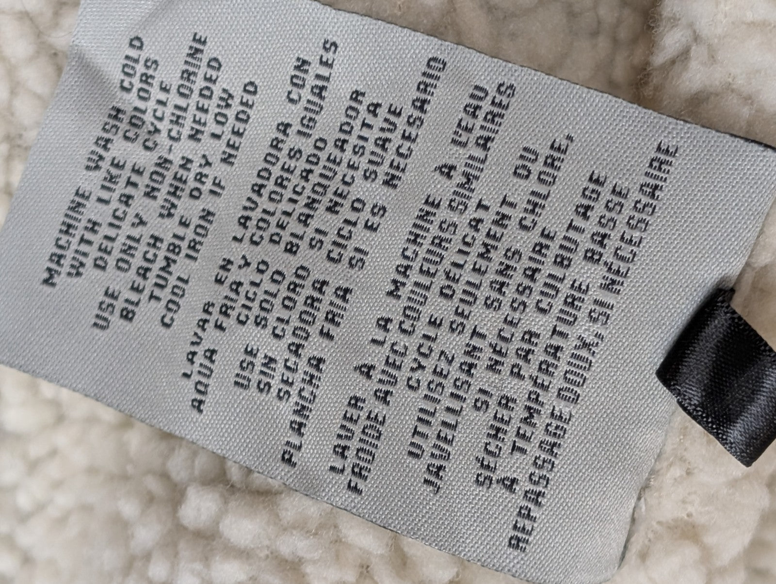 Blouson Veste Levis Homme L Doublé Sherpa Crème Beige Vintage Fermeture Zip