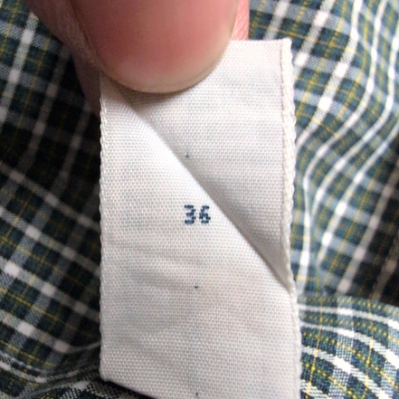 Chemise Ralph Lauren Yarmouth M L Kaki Carreaux Manches Courtes