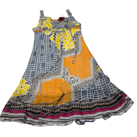 Robe SOGGO S/M Multicolore Bretelles réglables Jupon Neuve Étiquette