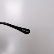 Lunettes de soleil Y2K Ovales Acier Brossé Gris Foncé Monture Moustache