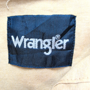 Chemise Wrangler Western Homme 2XL Tall Long Marron Camel Pression Coton