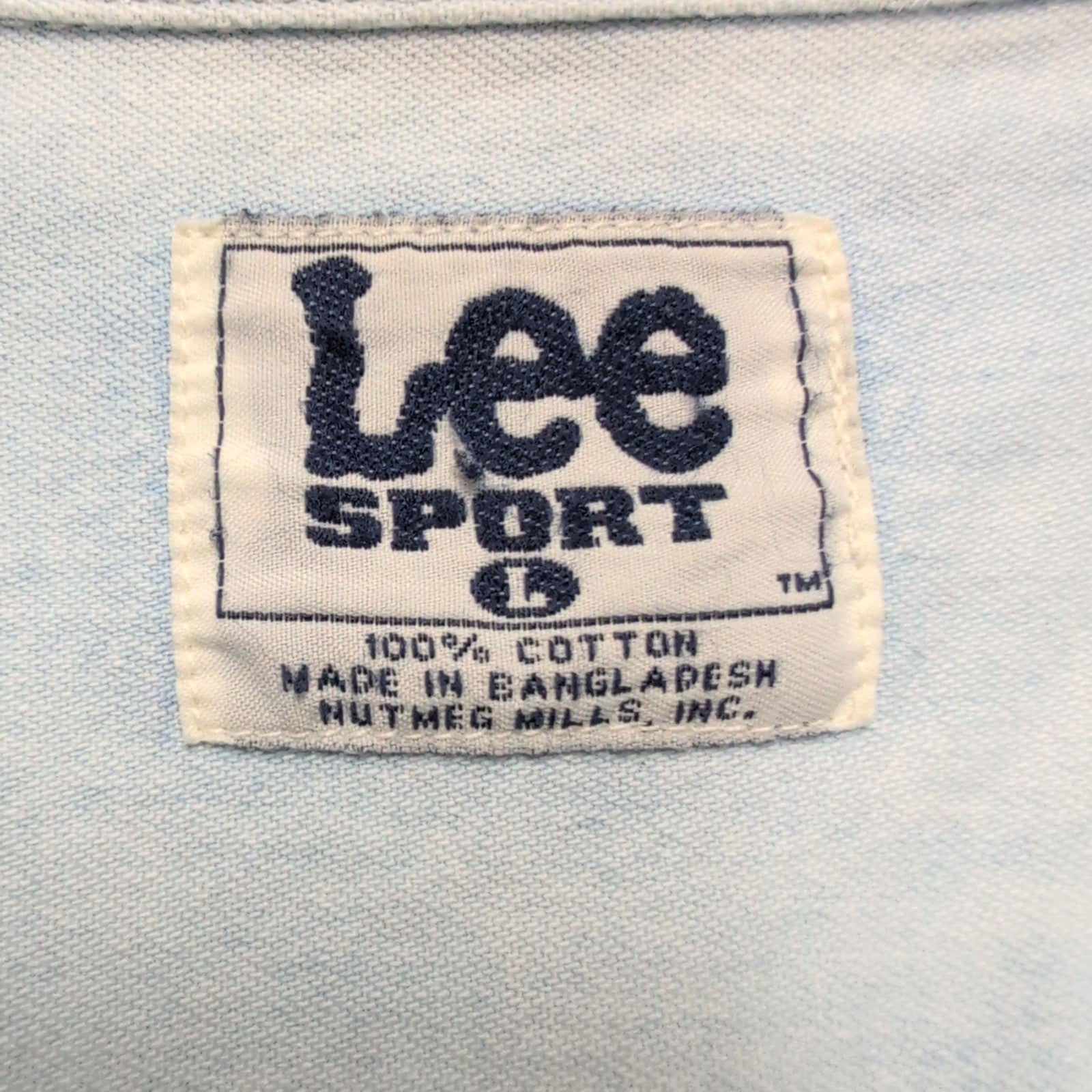 Chemise Lee Sport L Packers 1996 NFC Champions en Jean manches longues
