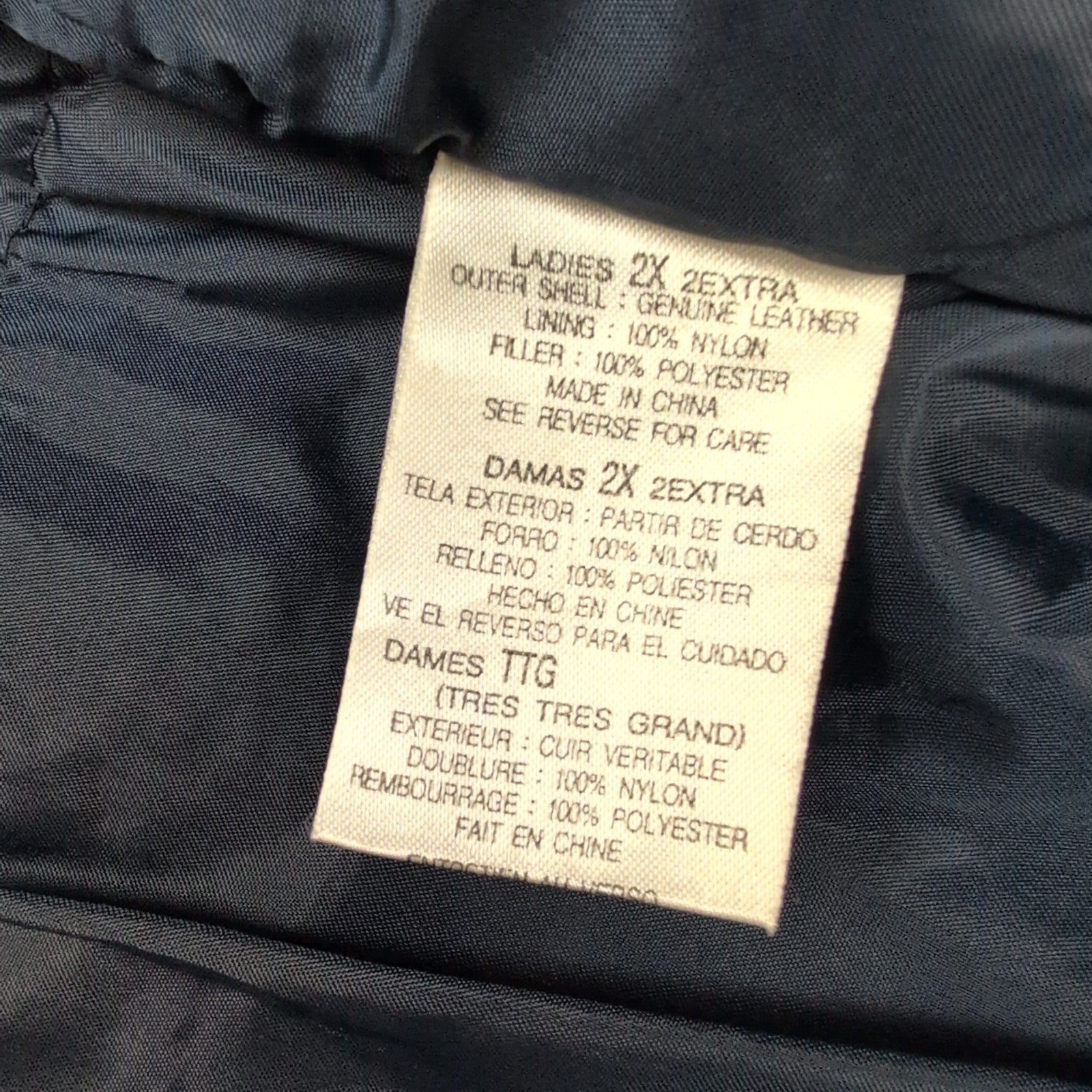🌟 OUTBROOK Manteau / Veste Longue Nubuck Cuir VÉRITABLE BLEU MARINE T. 2XL |44c