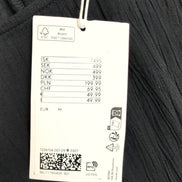 Robe MONKI T.M Noire Coton Manches Bouffantes Neuve Avec Étiquette