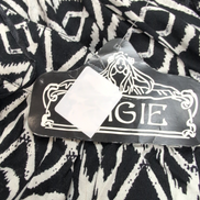 Jupe Femme Angie Taille M Noir Blanc Motifs Graphiques Rayonne Neuve
