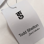 Chemise Todd Shelton L Neuve Étiquette Slim Fit 100% Coton Blanche