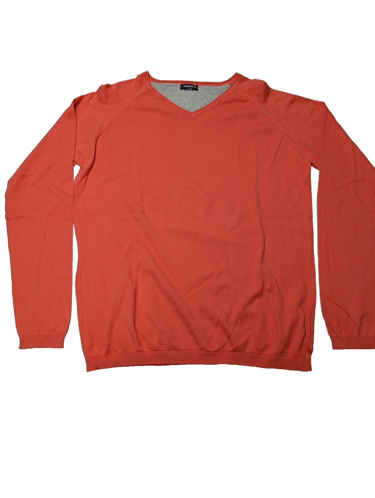 Pull Fin 100% Coton IN EXTENSO Orange - Col V - Taille XL - État Neuf