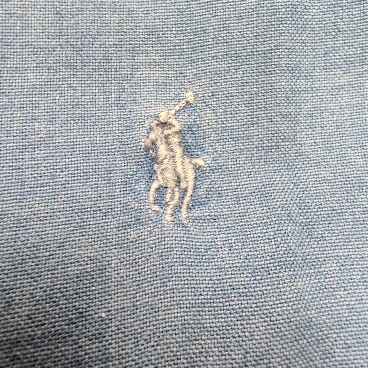 Chemise Ralph Lauren Indigo Oxford Taille XL Coton Manches Courtes
