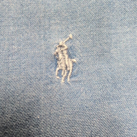 Chemise Ralph Lauren Indigo Oxford Taille XL Coton Manches Courtes