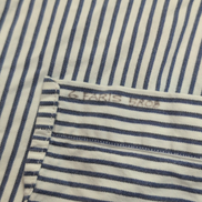 Chemise Ralph Lauren Blaire L Bleu Rayures Logo Rouge Poche manches courtes