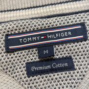 Gilet Tommy Hilfiger Vintage Gris Zippé Coton Premium - Taille M