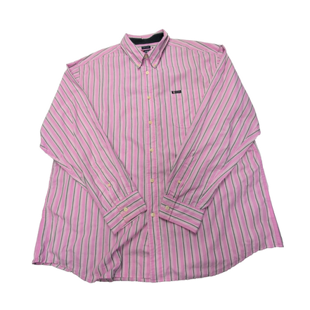 Chemise CHAPS rose à rayures taille XXL #60e