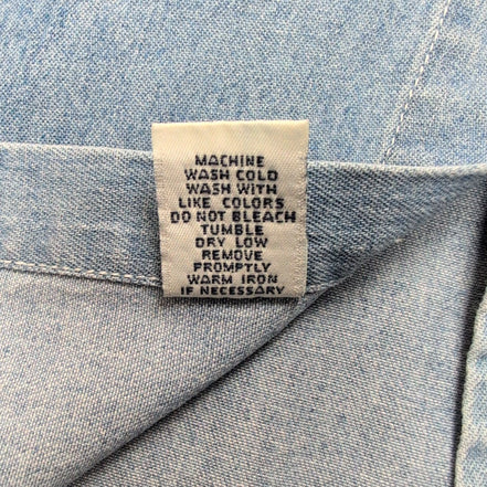 Chemise Lee denim bleu jean manches longues 1 poche M