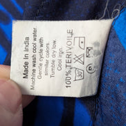 Chemise hawaïenne Création perroquets bleue manches courtes taille L #714 hawaii