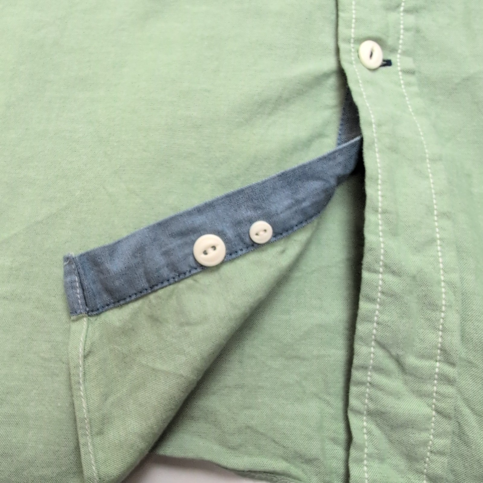 Chemise Nautica XXL Vert Pâle Workwear Poche Stylo Manches longues