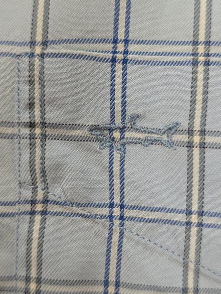 🦈 CHEMISE PAUL & SHARK Yachting Carreau Bleu S TG Homme 100% Coton