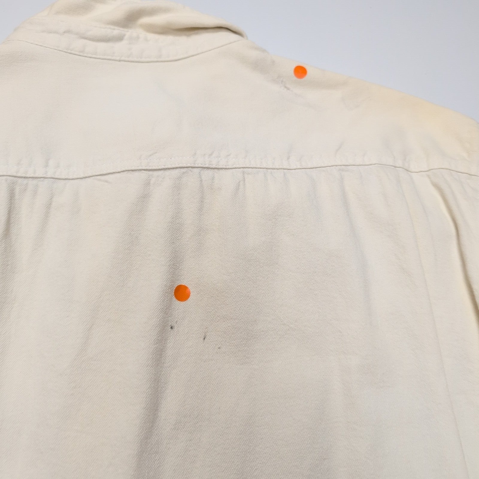 Chemise LEVI'S Homme M Blanc Cassé en Jean Manches Longues Poches