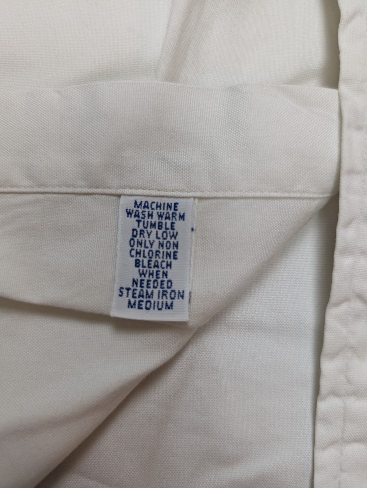 Chemise Ralph Lauren blanche logo marron taille XL #2817