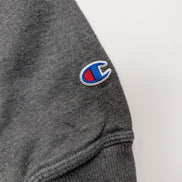 ➜ Sweat Col Rond Champion Vintage - Grand Logo Brodé - Gris - Taille M