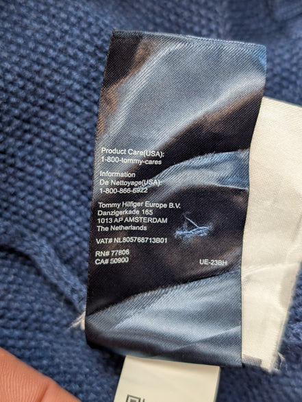 Gilet Tommy Hilfiger Bleu Marine Boutonné 2 Poches - Taille 3XL